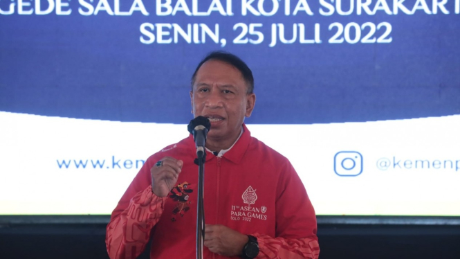 Menteri Pemuda dan Olahraga Republik Indonesia (Menpora RI), Zainudin Amali