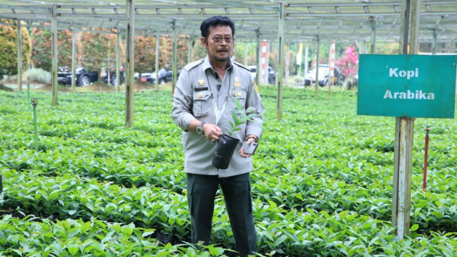 Menteri Pertanian Syahrul Yasin Limpo, kunjungan kerja ke Balitri Sukabumi