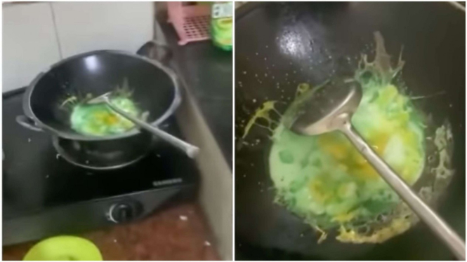 telur warna hijau
