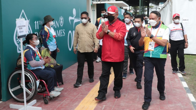 Menpora meninjau langsung venue panahan Asean Para Games Solo 2022