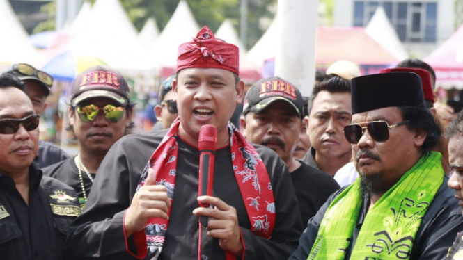 Pelaksana tugas(Plt) Wali Kota Bekasi hadiri Silaturahmi Lebaran Bekasi 2022
