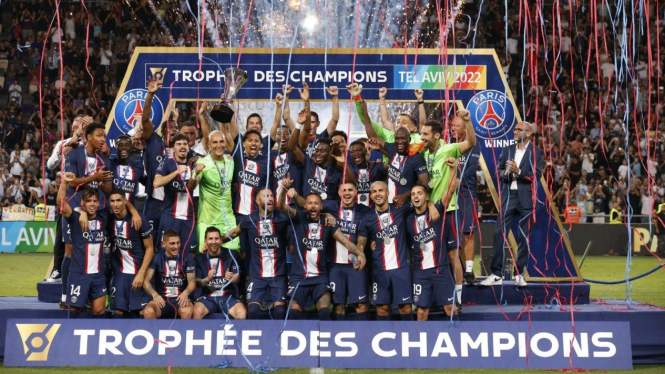 Paris Saint-Germain (PSG) juara Piala Super Prancis 2022
