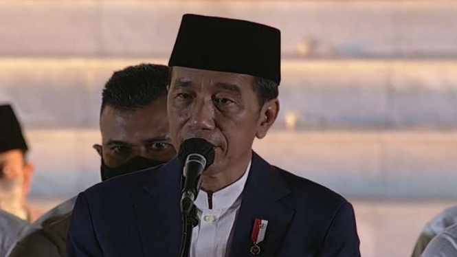 Presiden Jokowi di Acara Zikir dan Doa Kebangsaan