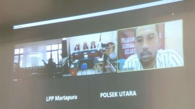 Sidang vonis kasus arisan online fiktif dengan terdakwa istri polisi