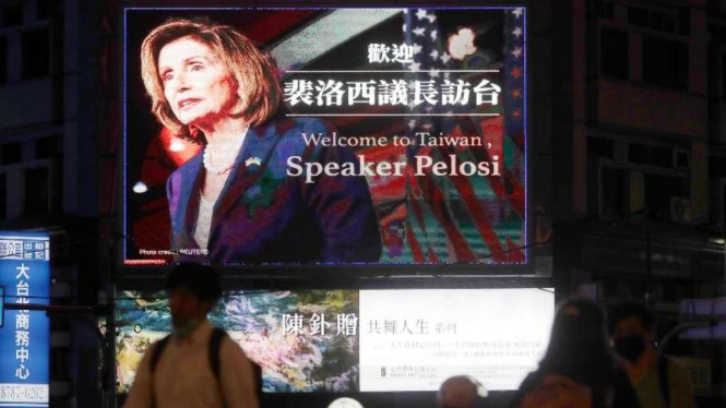 Sambutan meriah Taiwan atas kedatangan Ketua DPR AS Nancy Pelosi