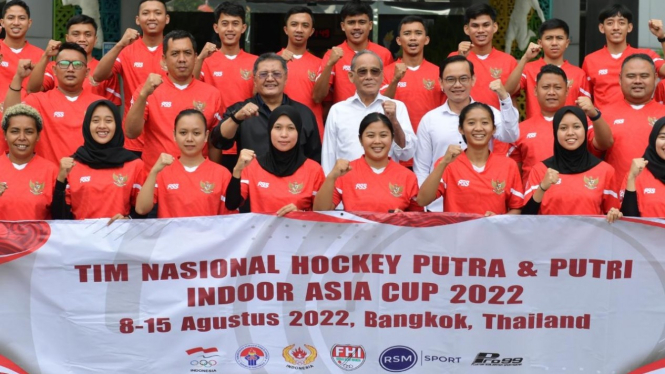 Tim Nasional Hockey Putra dan Putri Indonesia resmi dilepas Plt. Sesmenpora Plt. Sesmenpora Jonni Mardizal untuk mengikuti Kejuaraan Hockey Indoor Asia Cup 2022 di Thailand yang akan berlangsung 8-16 Agustus 2022.