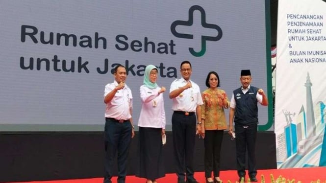 Gubernur DKI Jakarta Anies Baswedan meresmikan rumah sehat Jakarta
