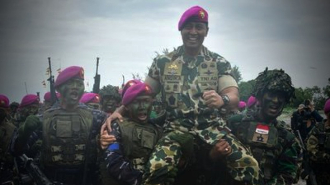 VIVA Militer: Panglima TNI Jenderal TNI Andika jadi warga Marinir.