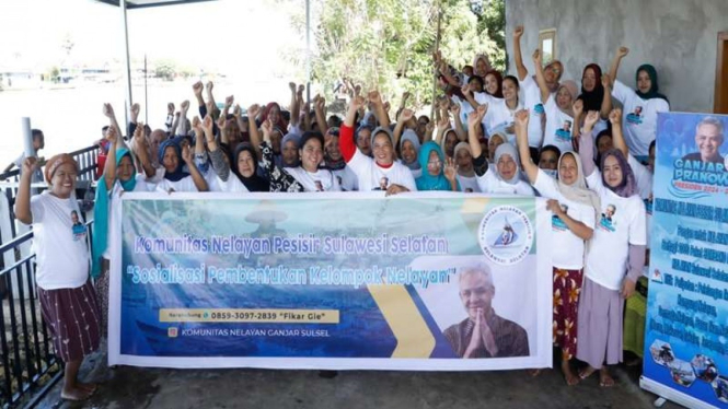 Kelompok Nelayan Pesisir Sulsel menyuarakan Ganjar Pranowo Presiden 2024