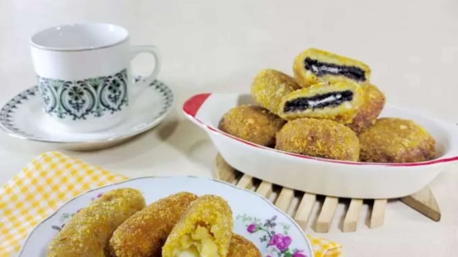 Cara membuat pisang nugget madu Isi Oreo/Mozarella ala Andika Shelly
