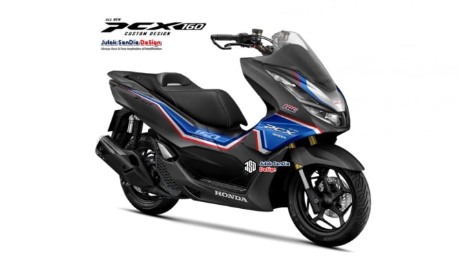 Ilustrasi gambar motor All New PCX 160 sporty