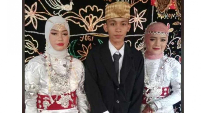Viral pria yang menikahi 2 wanita sekaligus di Lampung