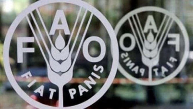 Logo Organisasi Pangan dan Pertanian (FAO).