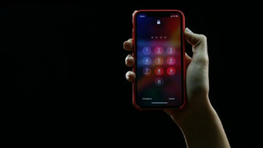 Kode sandi iPhone.