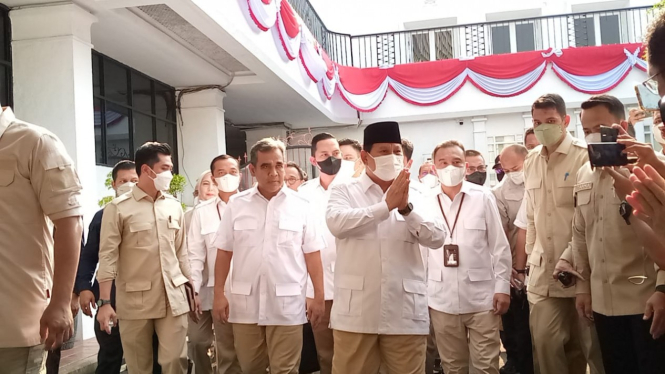 Ketum Gerindra Prabowo Subianto di KPU