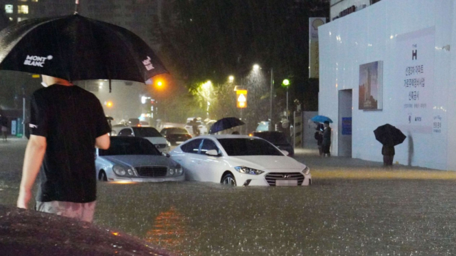 banjir di Seoul 