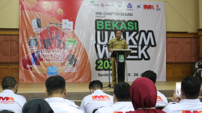 Kegiatan UMKM Week 2022 yang diselenggarakan IMA (Indonesia Marketing Association) Chapter Kota Bekasi.