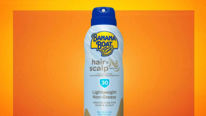 Banana Boat Hair dan Scalp SPF 30 spray yang ditarik dari pasaran