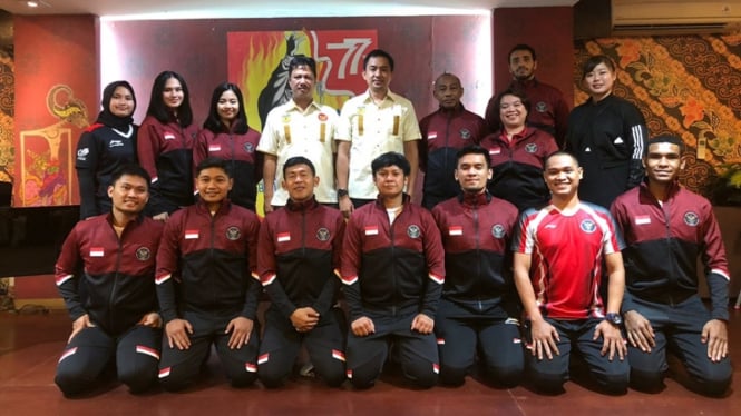 PB FORKI melepas Timnas Karate Indonesia ke ISG 2022