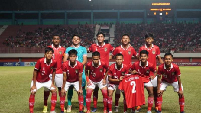 Pemain Timnas Indonesia U-16.