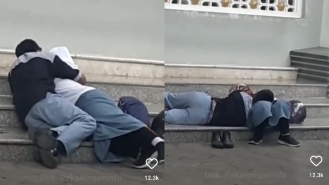 Viral Video Sepasang Pelajar SMA Mesum di Halaman Masjid   