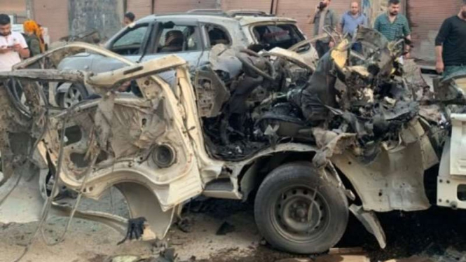 VIVA Militer: Mobil komandan Kurdi Iran hancur dihantam drone militer Turki
