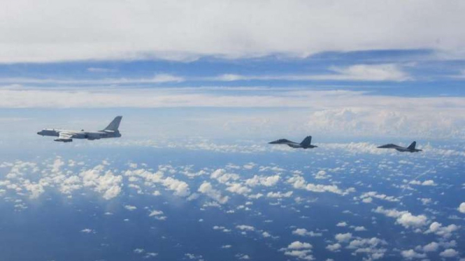 Pesawat-pesawat tempur China seliweran di langit sekitar Taiwan