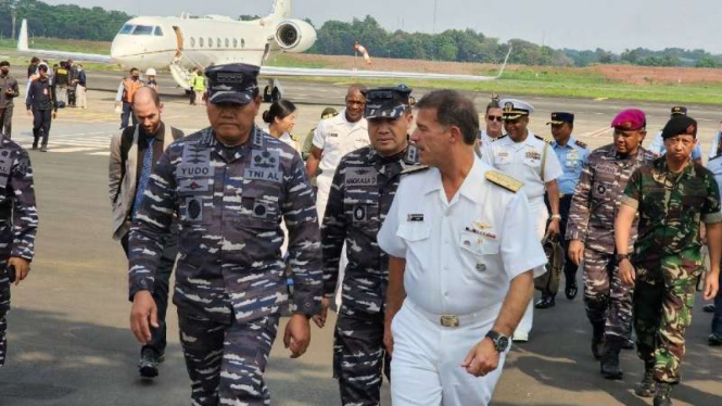 VIVA Militer: Kasal Laksamana TNI Yudo sambut Command Admiral John Aquilino