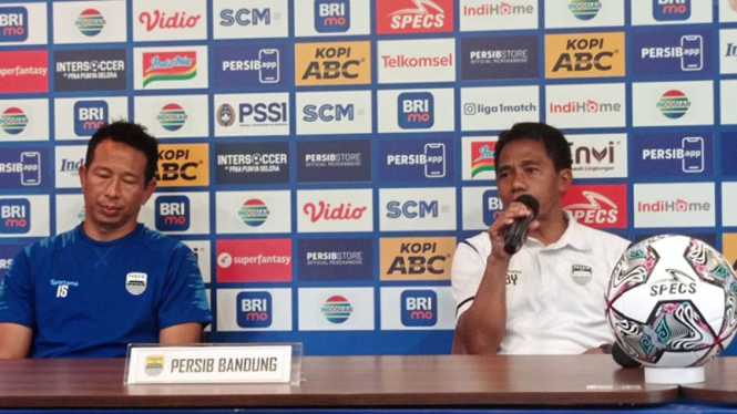 Konferensi Pers Persib Bandung jelang hadapi PSIS Semarang