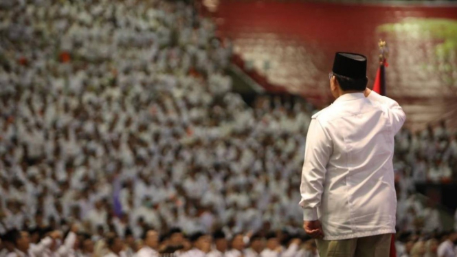 Ketua Umum Gerindra Prabowo Subianto Rapimnas di SICC Sentul, Bogor.