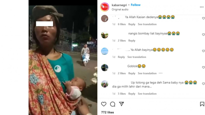 Viral Seorang Ibu Mabok Lem Aibon Sambil Gendong Bayinya