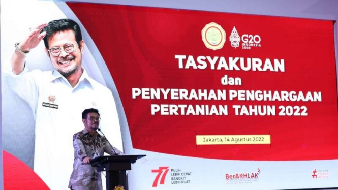 Menteri Pertanian Syahrul Yasin Limpo.