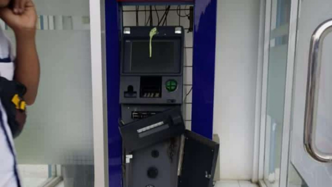 Mesin ATM di Empat Lawang rusak usai dibobol Briptu MK.