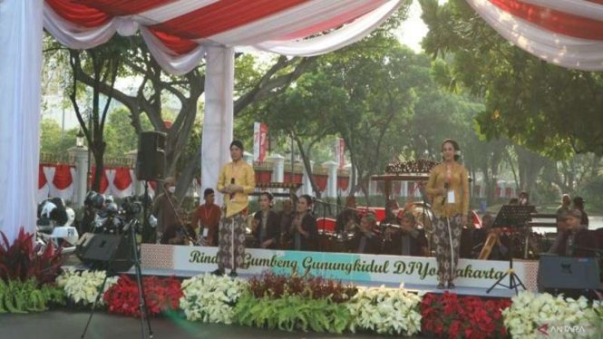 Pertunjukkan seni meriahkan perayaan HUT RI di Istana Merdeka