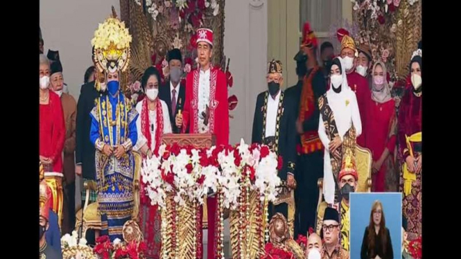 Presiden Jokowi jadi inspektur upacara HUT ke-77 RI di Istana Merdeka
