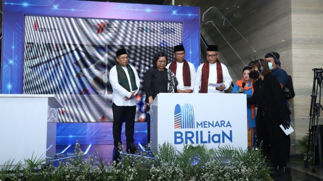 BRI melakukan peresmian gedung baru “Menara BRILiaN” pada Rabu (17/08).