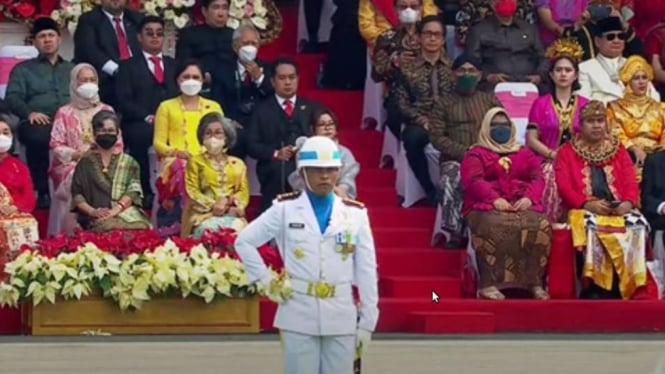 Komandan Upacara HUT RI di Istana Negara, Jakarta. 