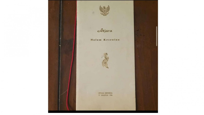 Undangan perayaan acara HUT RI ke-11 tahun 1953 dari Istana Negara