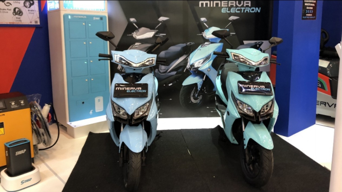 Motor Minerva Electron Karya Anak Bangsa di GIIAS 2022