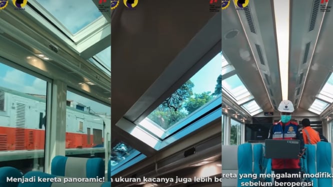 Viral Penampakan Kereta Panoramic Pertama di Indonesia 