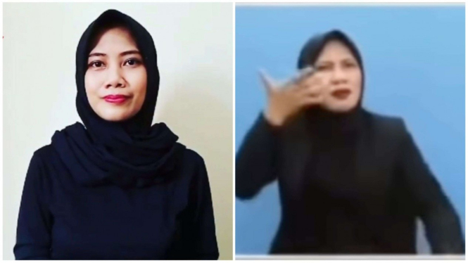 Winda Utami, penerjemah bahasa isyarat yang viral karena lagu Ojo Bandingke