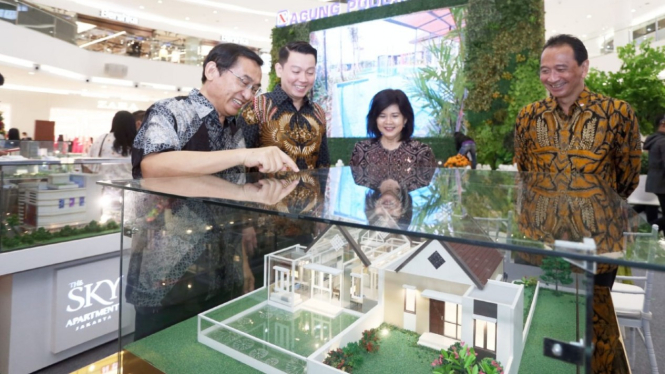 Maket proyek rumah tapak Agung Podomoro Land. (ilustrasi)