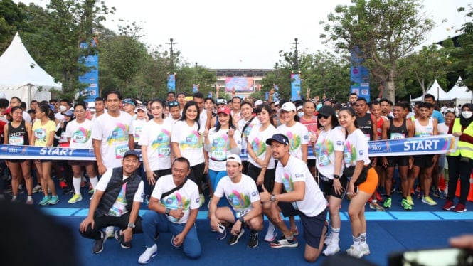 BRImo Colourful Run 2022 yang diselenggarakan BRI, Minggu (21/8)