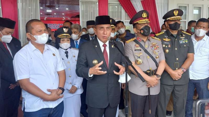 Gubernur Sumatera Utara Edy Rahyamadi dan Kapolda Sumut Irjen Panca