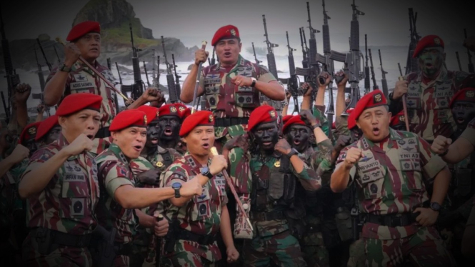 VIVA Militer: Pembaretan Kopassus TNI di Cilacap.