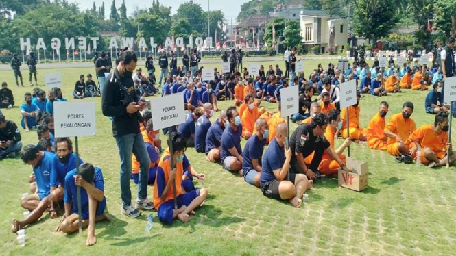 Polda Jateng meringkus ratusan tersangka judi