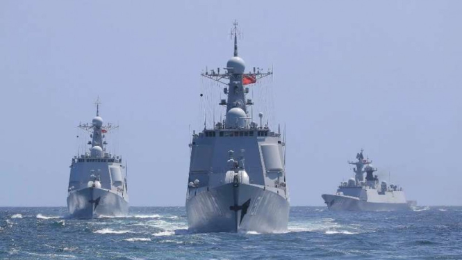 VIVA Militer: Kapal perang Angkatan Laut China (PLAN) di dekat perairan Taiwan