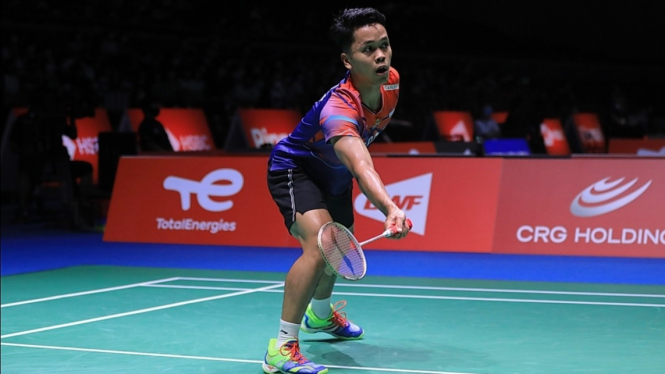 Tunggal putra Indonesia, Anthony Sinisuka Ginting. 