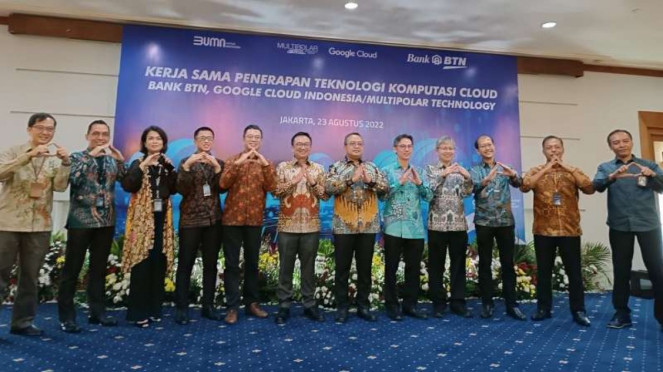 Kerja sama BTN dan Goggle Cloud serta Multipolar.