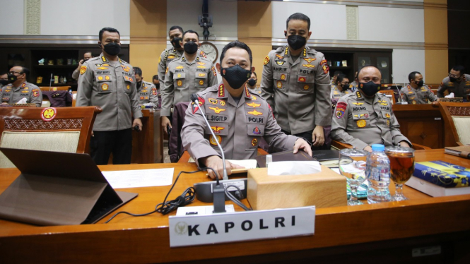Kapolri Jenderal Listyo Sigit Prabowo RDP dengan Komisi III